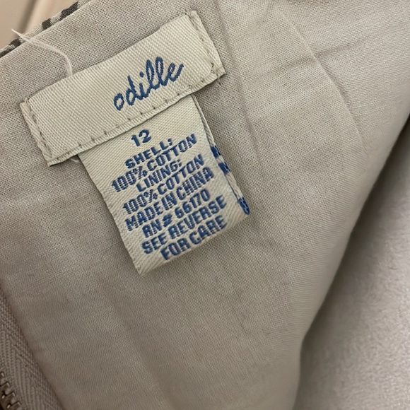 Strapless Gray and silver floral dress size 12 - Picture 3 of 5